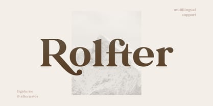 Rolfter Font Poster 1