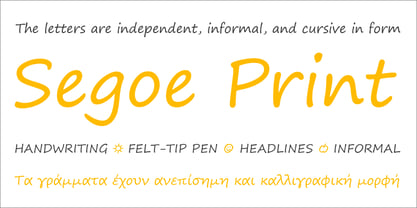 Segoe Print Font Poster 3