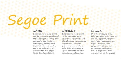 Segoe Print Font Poster 4