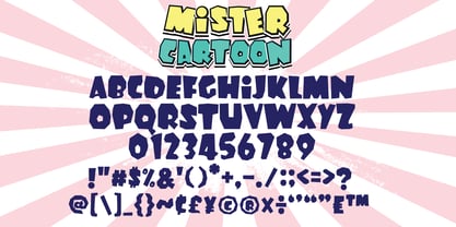 Mister Cartoon Font Poster 10
