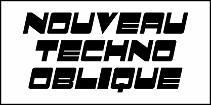 Nouveau Techno JNL Font Poster 4