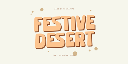 Festive Desert Fuente Póster 1