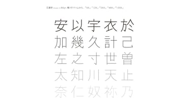 Shin StdN Font Poster 3