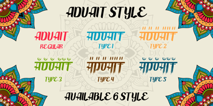 Advait Font Poster 10