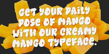 Creamy Mango Font Poster 5