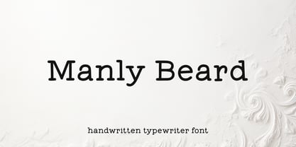 Manly Beard Font Poster 1