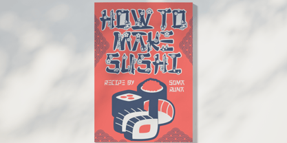 Sushi Fusion Font Poster 3