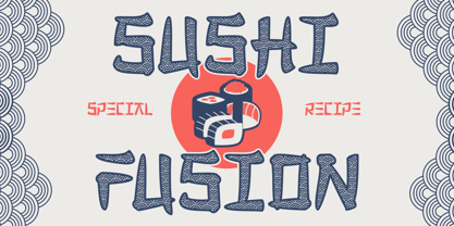 Sushi Fusion Font Poster 7