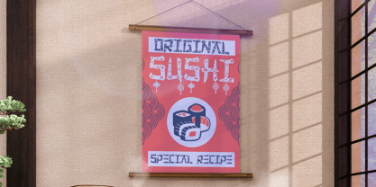 Sushi Fusion Font Poster 8