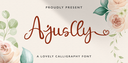 Ajuslly Font Poster 1