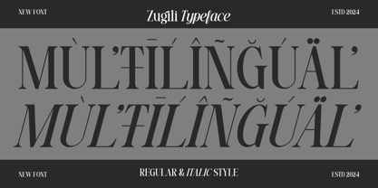 Zugili Font Poster 7