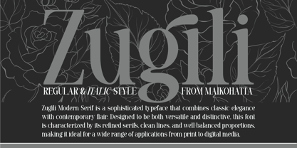 Zugili Font Poster 2