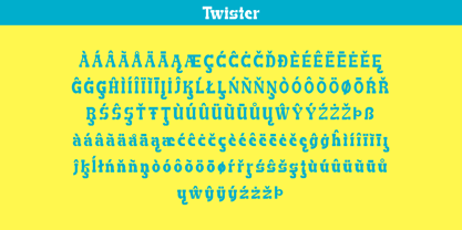 Twister Font Poster 4