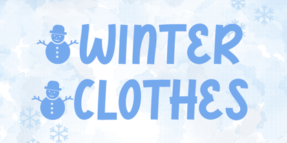 Winter Style Font Poster 5