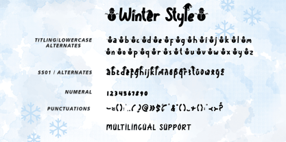 Winter Style Font Poster 8