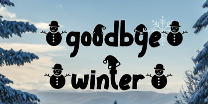 Winter Style Font Poster 2
