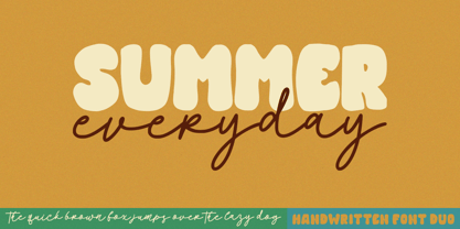 Summer Everyday Font Poster 1