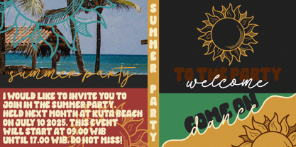 Summer Everyday Font Poster 6