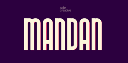 Mandan Font Poster 1