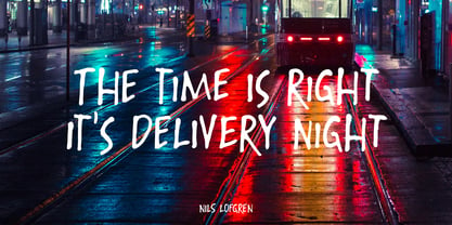 Night Delivery Font Poster 4
