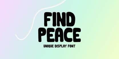 Find Peace Font Poster 1