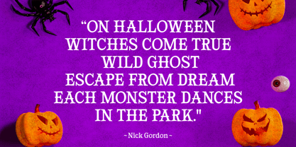 Fantasia Halloween Font Poster 7