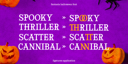 Fantasia Halloween Font Poster 9