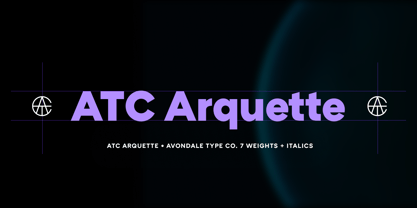 ATC Arquette Font Poster 1