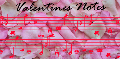 Valentines Notes Font Poster 4