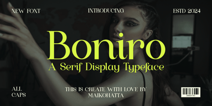 Boniro Font Poster 1