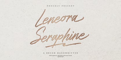 Leneora Seraphine Font Poster 1