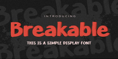 Breakable Font Poster 1