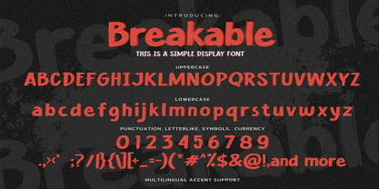 Breakable Font Poster 8
