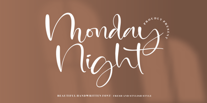 Monday Night Font Poster 1