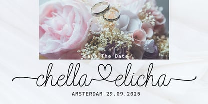 Ellicha Script Font Poster 2