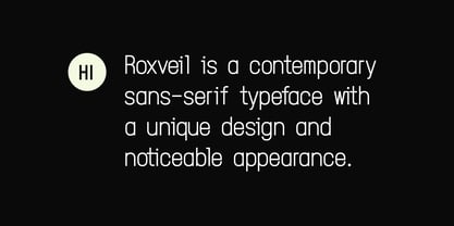 Roxveil Font Poster 7