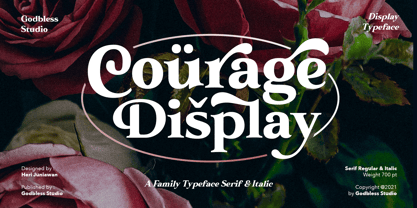Courage Display Font Poster 1