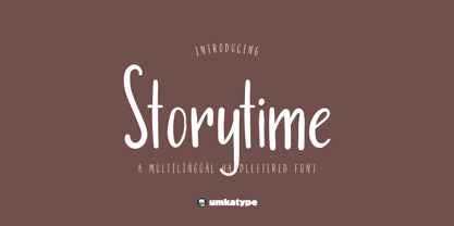 Storytime Font Poster 12