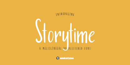 Storytime Font Poster 1