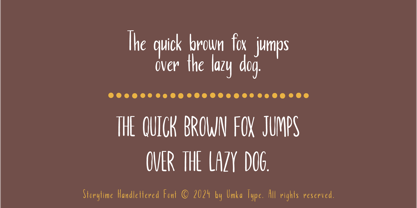 Storytime Font Poster 3