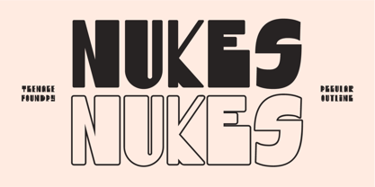 TF Nukes Font Poster 1