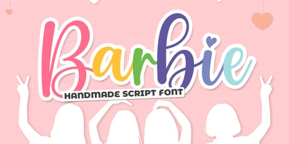 Barbie Handmade Font Poster 1