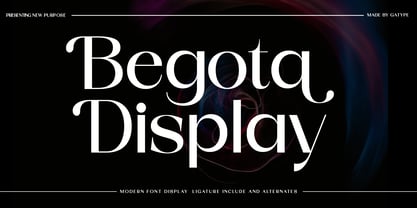 Begota Display Font Poster 1