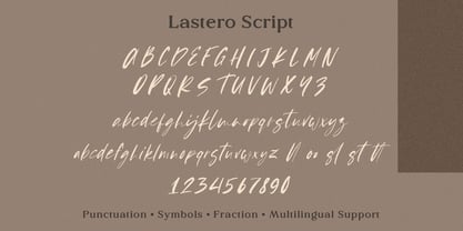 Lastero Font Poster 9