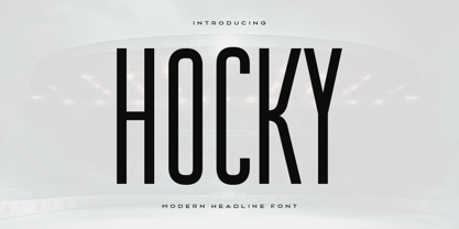 Hocky Font Poster 1