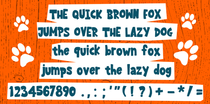 Barking Doggy Font Poster 4