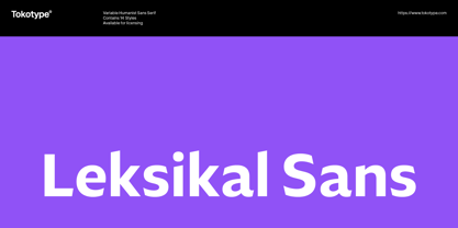 Leksikal Sans Font Poster 1