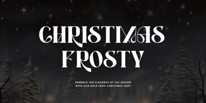 Christmas Frosty Font Poster 1