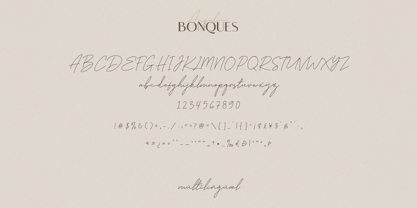 Angelic Bonques Font Poster 4