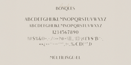 Angelic Bonques Font Poster 3